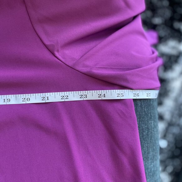 Haptics by Holly Harper Kaftan-Style Mini/Midi Dress, Fuscia, Size S - Picture 5 of 6